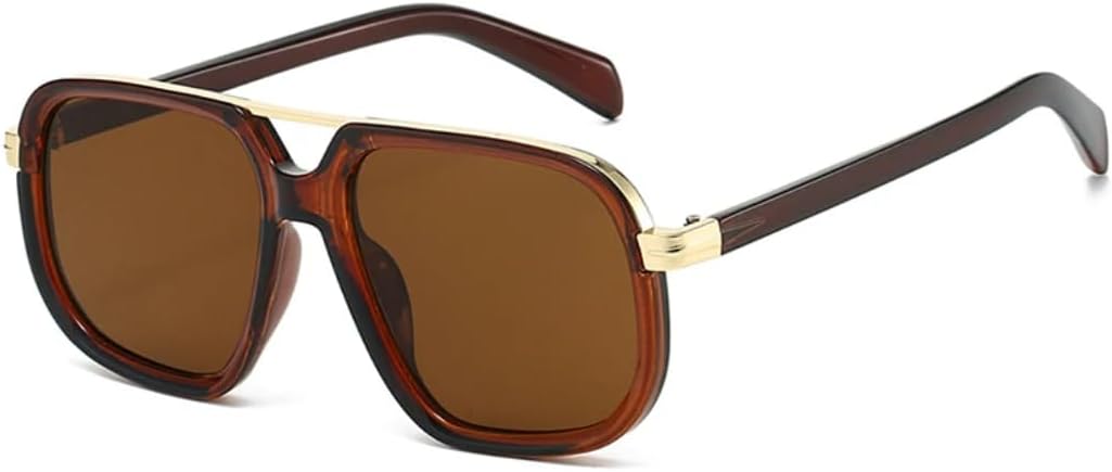 Популярные модные солнцезащитные очки с двойной перемычкой для женщин, ретро-градиентные очки с защитой от УФ-излучения UV400 для мужчин, для активного отдыха на природе UUPTTPL, Brown Tea
Популярные модные солнцезащитные очки с двойной перемычкой для женщин, ретро-градиентные очки с защитой от УФ-излучения UV400 для мужчин, для активного отдыха на природе UUPTTPL, Brown Tea