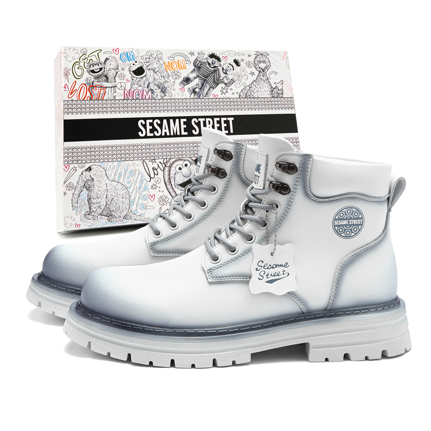 Кожаные ботинки Martin, унисекс Sesame Street, punk белый
Кожаные ботинки Martin, унисекс Sesame Street, punk белый