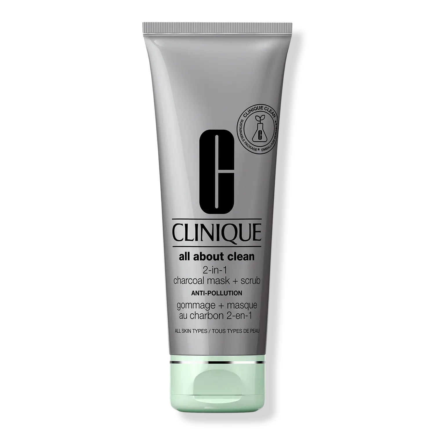 Маска-скраб для лица All About Clean 2-в-1 с углем Clinique
Маска-скраб для лица All About Clean 2-в-1 с углем Clinique