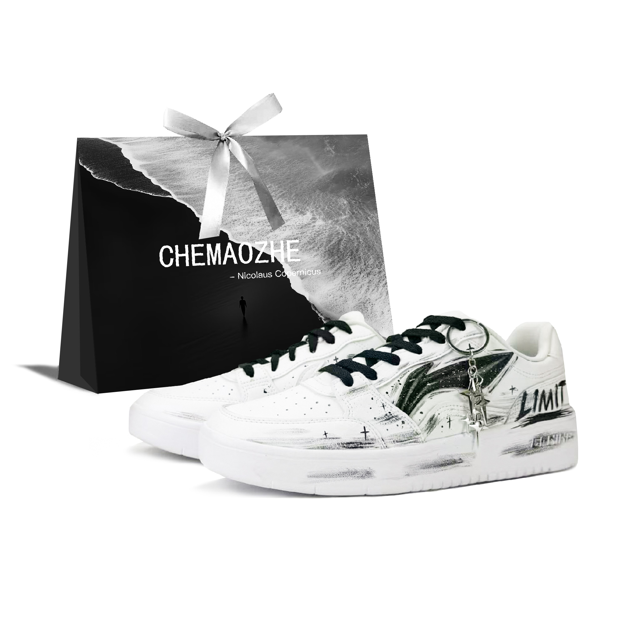 Мужские низкие скейтбордные кроссовки Li Ning Sycee с амортизацией, износостойкостью и легким дизайном, черные с белыми элементами
Мужские низкие скейтбордные кроссовки Li Ning Sycee с амортизацией, износостойкостью и легким дизайном, черные с белыми элементами