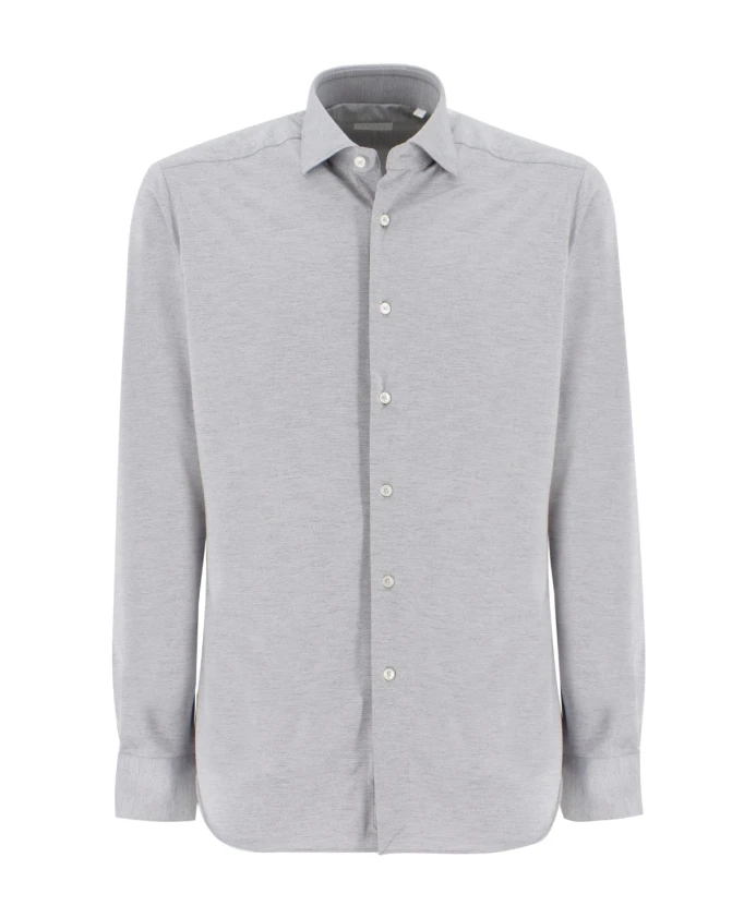 Элегантная рубашка с французским воротником и перламутровыми пуговицами. Xacus, серый
Элегантная рубашка с французским воротником и перламутровыми пуговицами. Xacus, серый