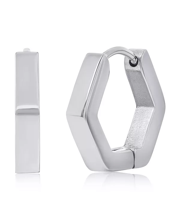 Серьги-Кольца из нержавеющей стали с шестигранной головкой Metallo, silver
Серьги-Кольца из нержавеющей стали с шестигранной головкой Metallo, silver