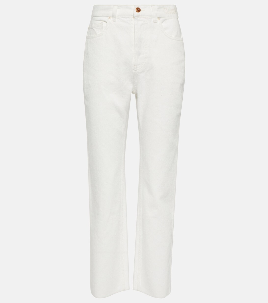 Джинсы прямого кроя с высокой посадкой CHLOÉ, белый
Джинсы прямого кроя с высокой посадкой CHLOÉ, белый