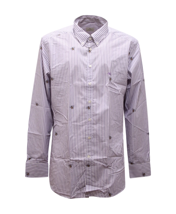 Полосатая рубашка, изготовленная в Италии. Etro, фиолетовый
Полосатая рубашка, изготовленная в Италии. Etro, фиолетовый