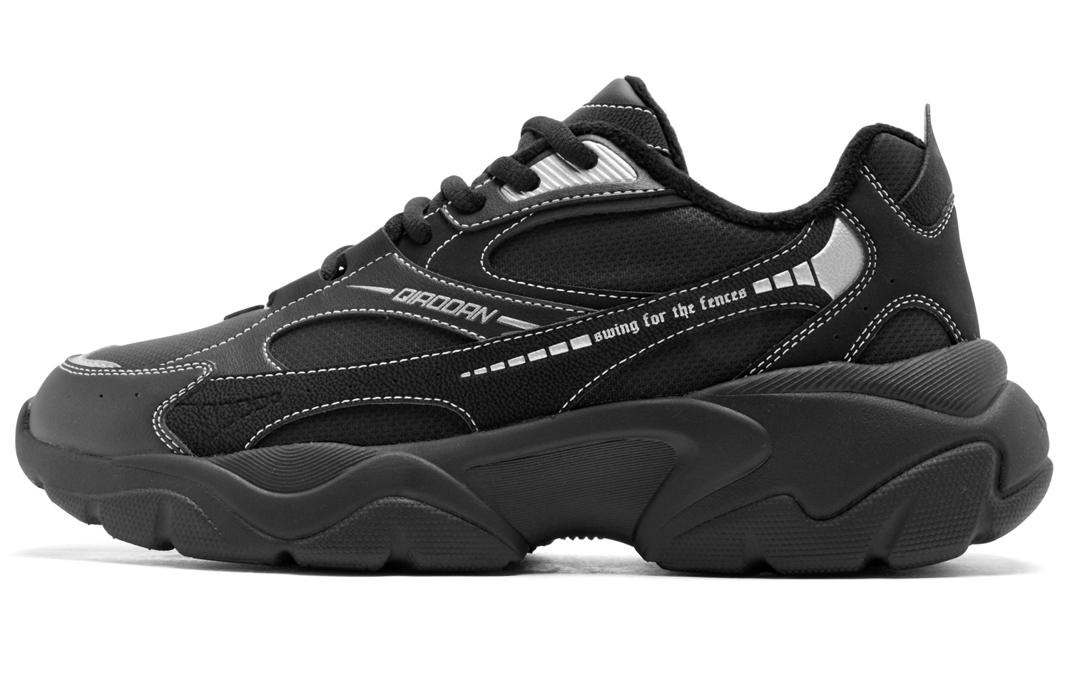 QIAODAN Повседневные туфли мужские низкие, черные/серебристые
QIAODAN Повседневные туфли мужские низкие, черные/серебристые