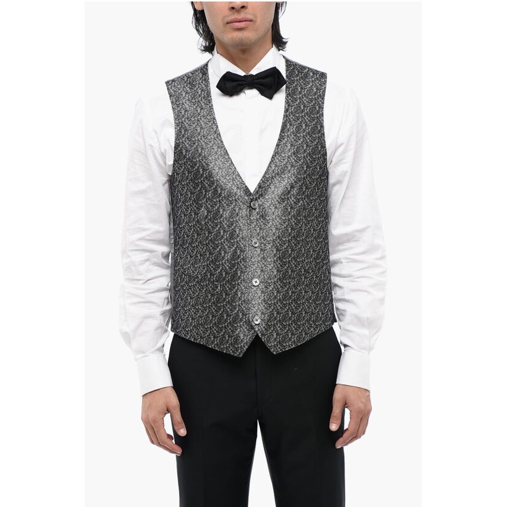 Шелковый жилет ACADEMY CERIMO с растительным мотивом Corneliani, Gray
Шелковый жилет ACADEMY CERIMO с растительным мотивом Corneliani, Gray