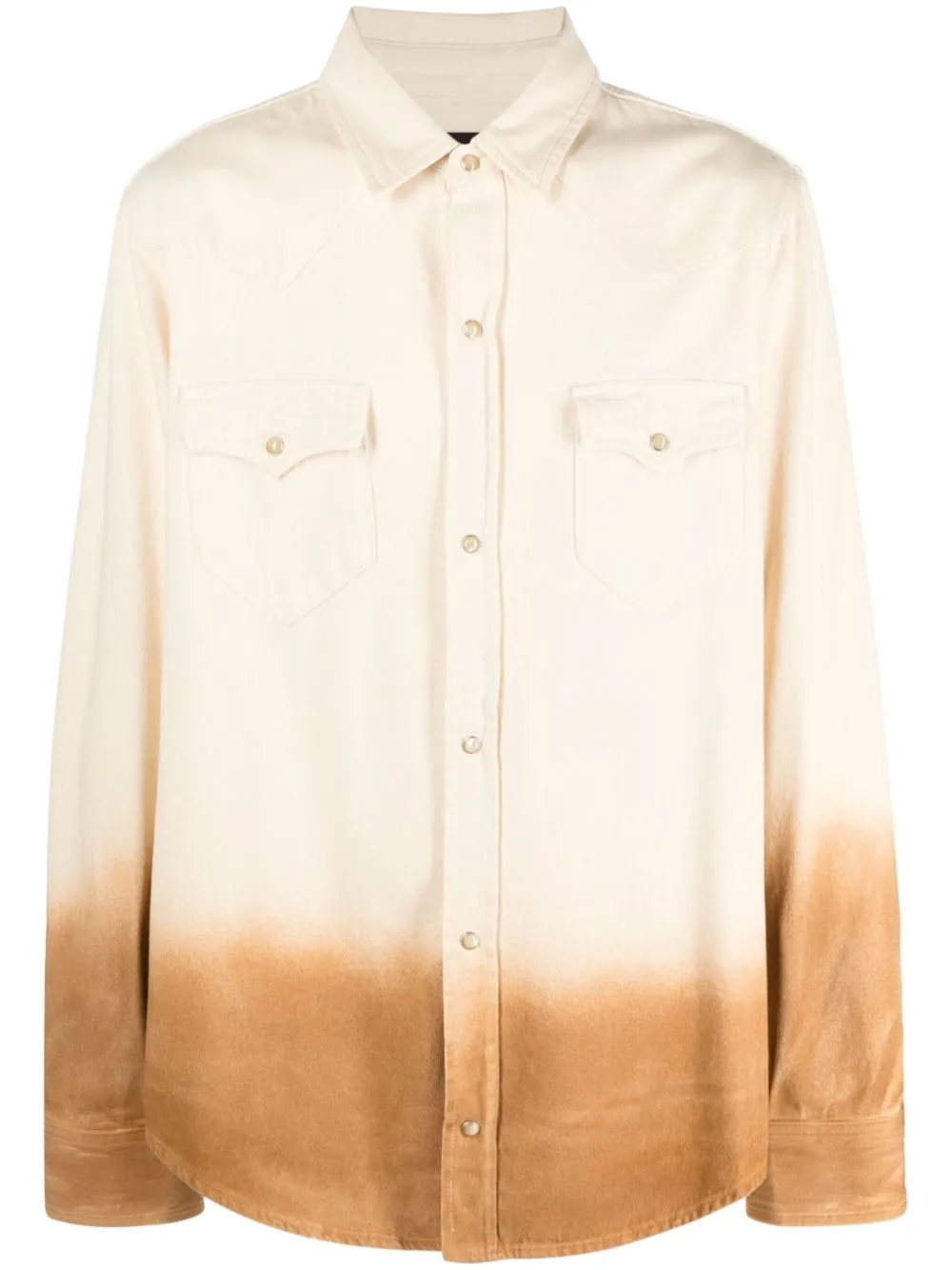 Джинсовая рубашка с эффектом градиента Alanui, нейтральный
Джинсовая рубашка с эффектом градиента Alanui, нейтральный