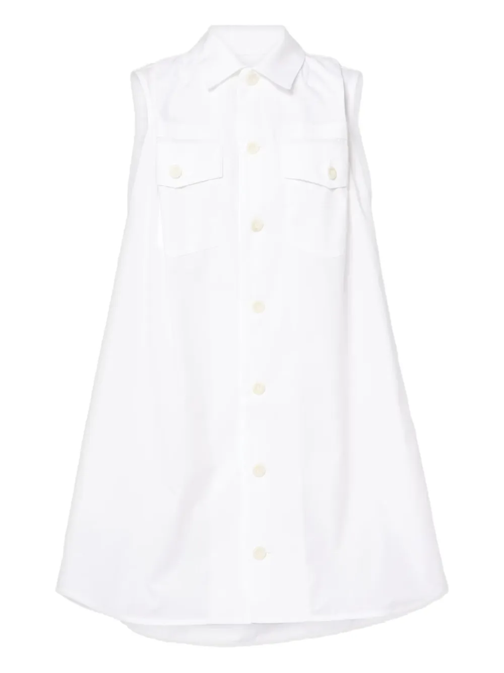 Платье мини без рукавов SACAI, белый
Платье мини без рукавов SACAI, белый