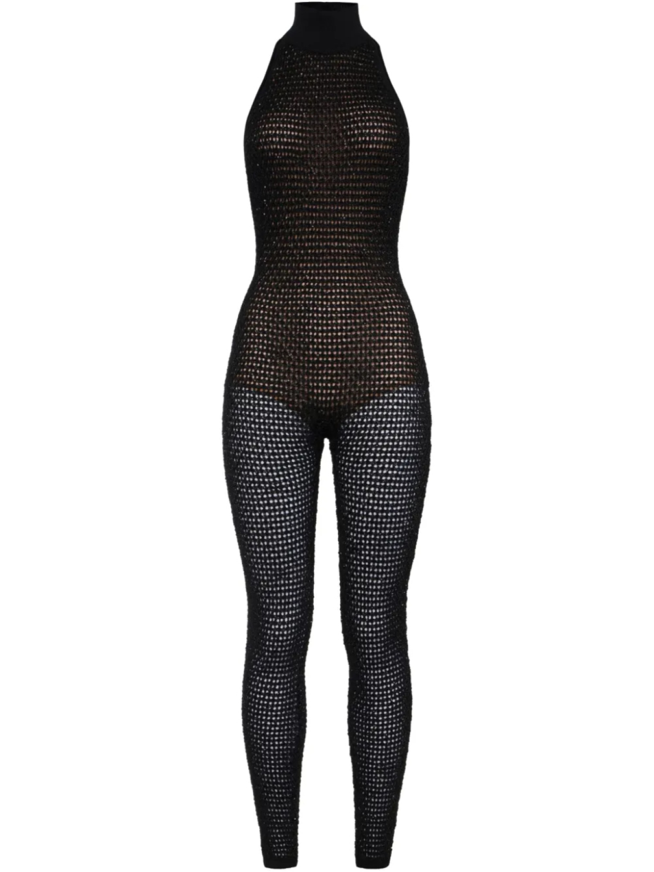 Сетчатый комбинезон Elisabetta Franchi, черный
Сетчатый комбинезон Elisabetta Franchi, черный