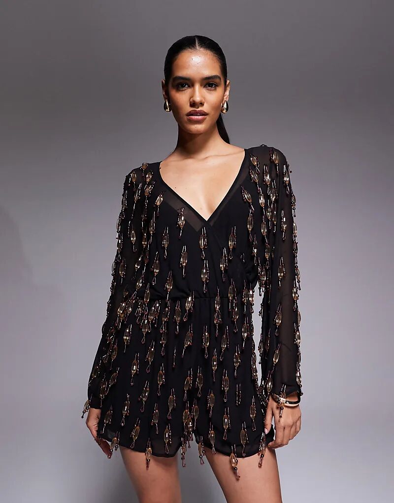 Комбинезон ASOS DESIGN с отделкой по всей поверхности и лифом-блузоном черного цвета
Комбинезон ASOS DESIGN с отделкой по всей поверхности и лифом-блузоном черного цвета