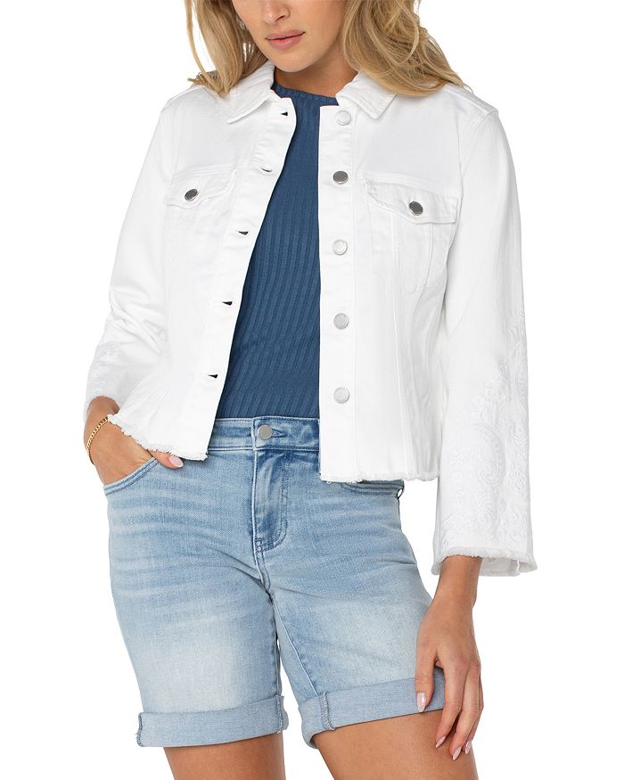 Джинсовая куртка с потертостями Liverpool Los Angeles, белый
Джинсовая куртка с потертостями Liverpool Los Angeles, белый