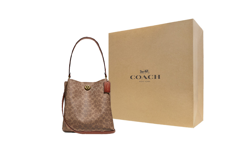 COACH Шарли холщовая сумка через плечо с кожаной отделкой среднего размера в красно-коричневом цвете
COACH Шарли холщовая сумка через плечо с кожаной отделкой среднего размера в красно-коричневом цвете