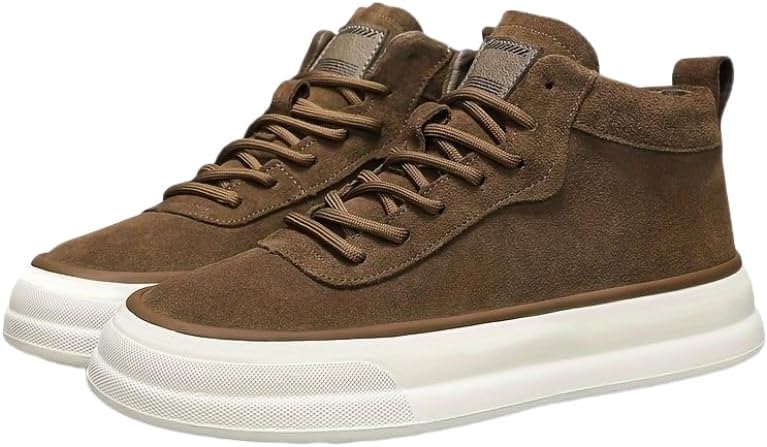 Мужские повседневные спортивные кроссовки однотонного цвета на высокой подошве - с круглым носком, шнуровкой, легкие кроссовки для походов, осень/зима Hoalox, коричневый
Мужские повседневные спортивные кроссовки однотонного цвета на высокой подошве - с круглым носком, шнуровкой, легкие кроссовки для походов, осень/зима Hoalox, коричневый