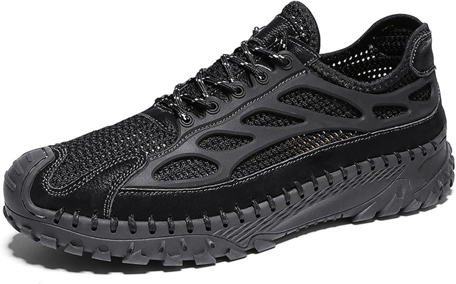 Мужские ручной работы дышащие нескользящие походные и альпинистские кроссовки на шнуровке, ультралегкие, с эластичной сеткой, удобные спортивные слипоны-лоферы, летние легкие повседневные кроссовки Enjgu, черный
Мужские ручной работы дышащие нескользящие походные и альпинистские кроссовки на шнуровке, ультралегкие, с эластичной сеткой, удобные спортивные слипоны-лоферы, летние легкие повседневные кроссовки Enjgu, черный