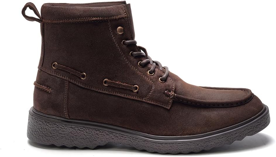 Мужские замшевые ботинки A. Veer Tundra, Ботинки на шнуровке с мягкой стелькой и легкой подошвой из ЭВА, Стиль на каждый день с прочной подошвой с хорошим сцеплением, коричневый
Мужские замшевые ботинки A. Veer Tundra, Ботинки на шнуровке с мягкой стелькой и легкой подошвой из ЭВА, Стиль на каждый день с прочной подошвой с хорошим сцеплением, коричневый