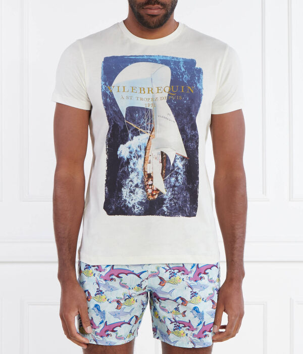 Футболка мужская Vilebrequin с рисунком, экрю
Футболка мужская Vilebrequin с рисунком, экрю