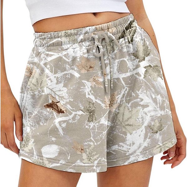 Женские шорты casual с принтом листьев, эластичные шорты для отдыха с кулиской Clearflower, Apricot
Женские шорты casual с принтом листьев, эластичные шорты для отдыха с кулиской Clearflower, Apricot
