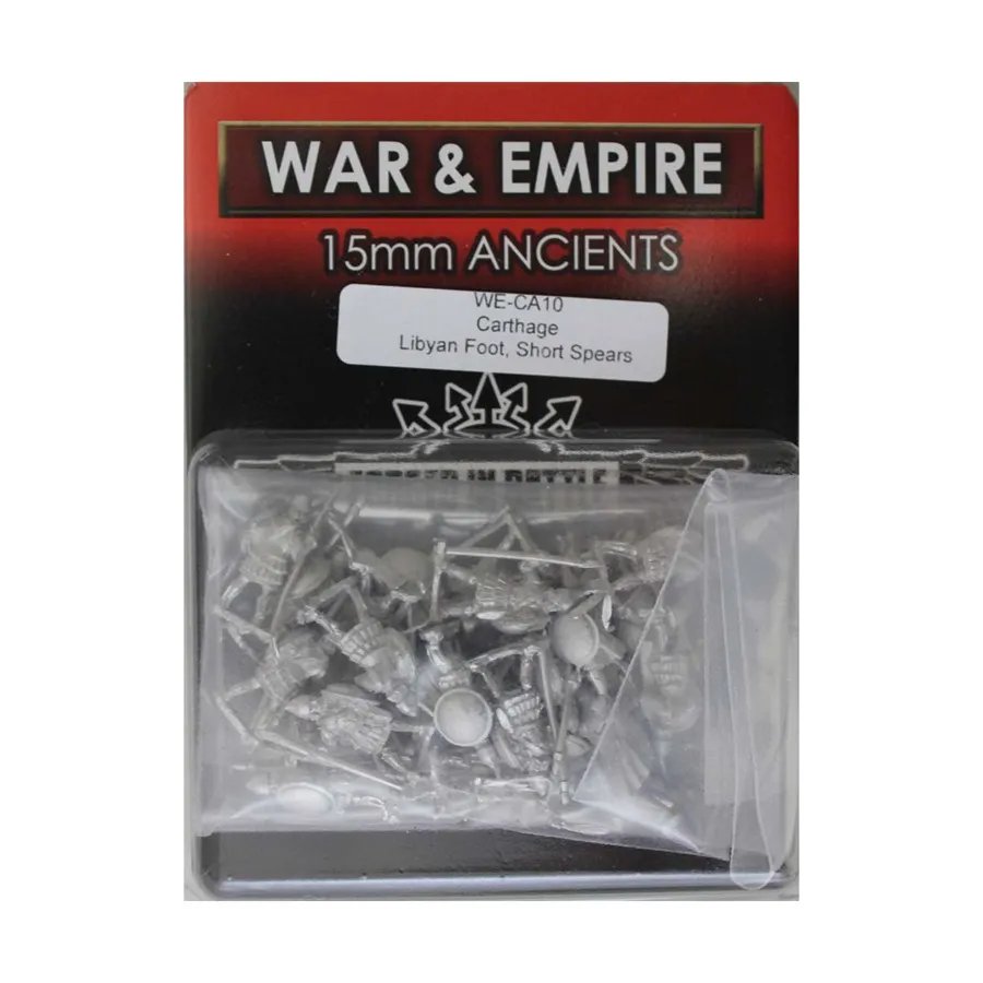 Ливийская пехота с короткими копьями, War & Empire - Ancients Miniatures - Carthaginian (15mm)
Ливийская пехота с короткими копьями, War & Empire - Ancients Miniatures - Carthaginian (15mm)