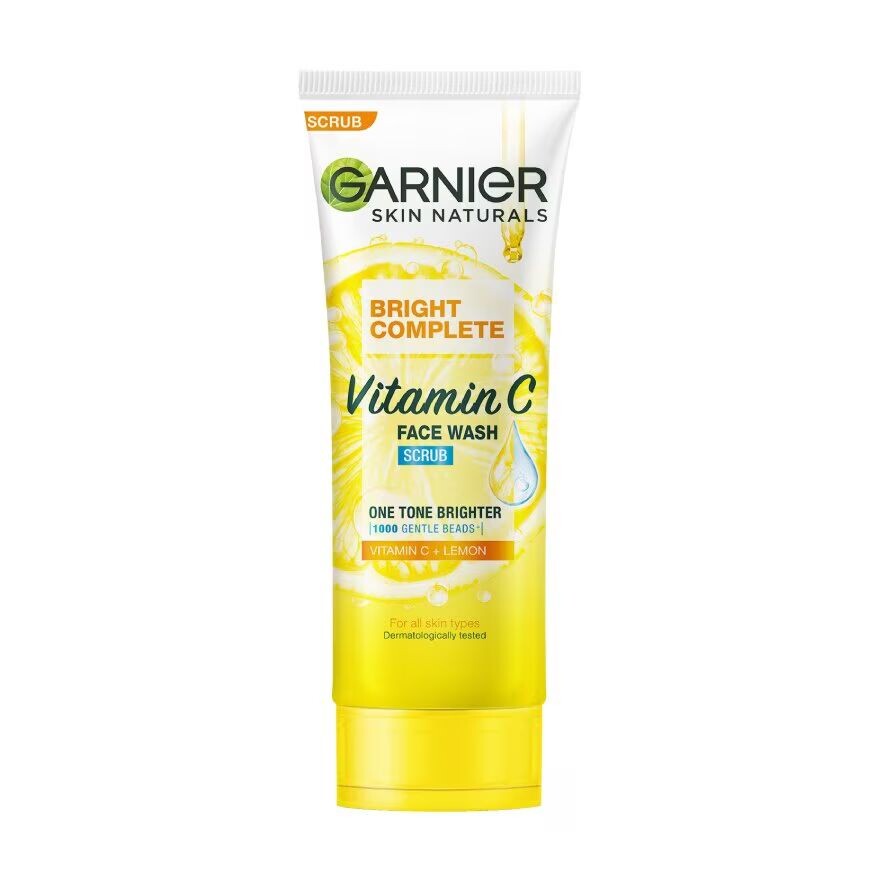 Garnier Skin Naturals Bright Complete Комплексный скраб для умывания с витамином С, 100 мл. โฟมล้างหน้า, White
Garnier Skin Naturals Bright Complete Комплексный скраб для умывания с витамином С, 100 мл. โฟมล้างหน้า, White