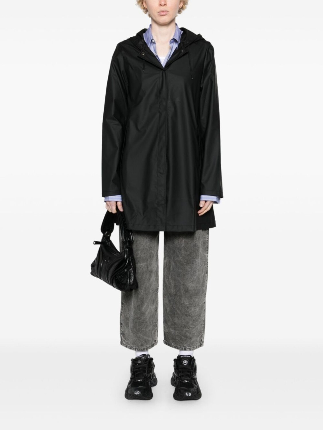 Rains плащ А-силуэта W на кнопках, черный
Rains плащ А-силуэта W на кнопках, черный