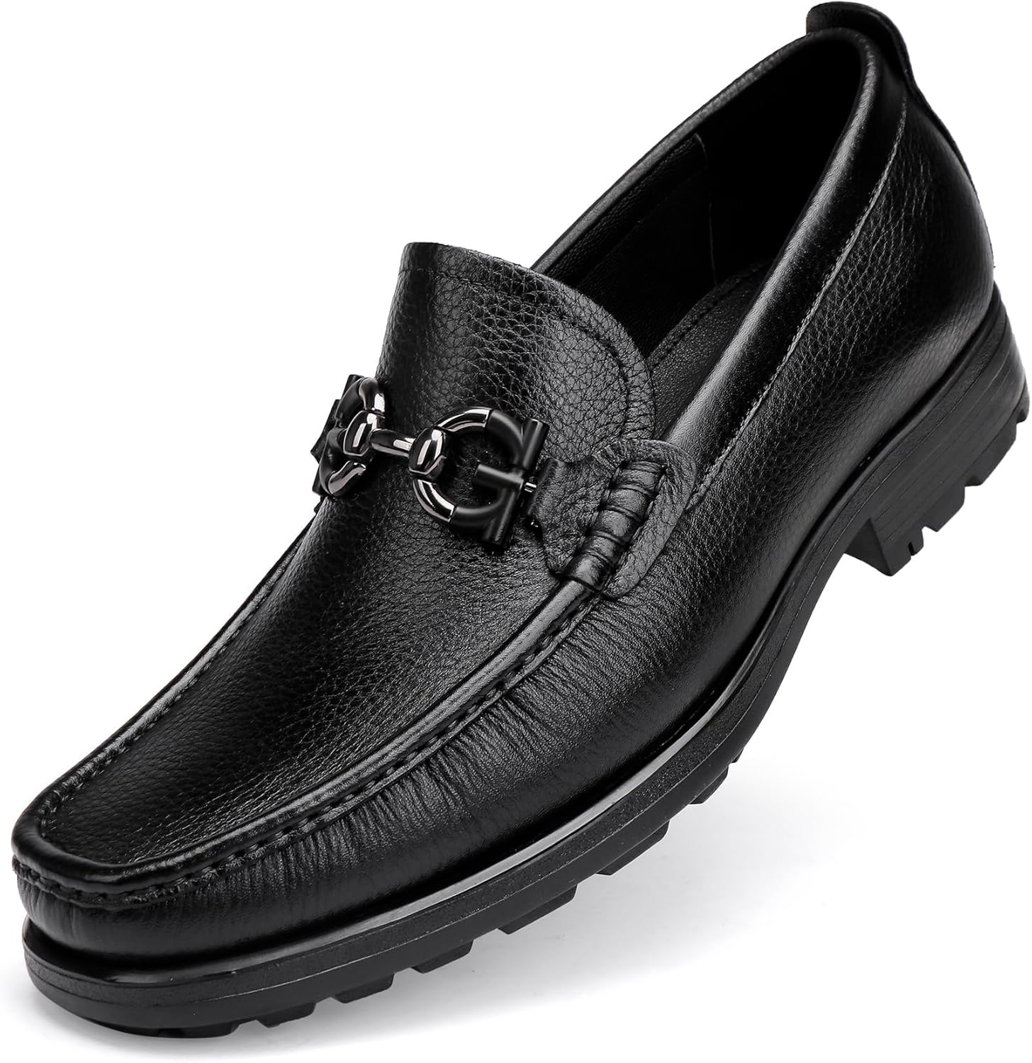 Мужские кожаные лоферы Классические пенни-лоферы с металлической пряжкой, туфли без шнуровки для делового и повседневного использования Generic, черный
Мужские кожаные лоферы Классические пенни-лоферы с металлической пряжкой, туфли без шнуровки для делового и повседневного использования Generic, черный
