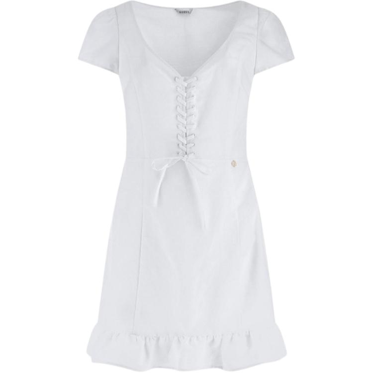 GUESS Женское платье с коротким рукавом белое
GUESS Женское платье с коротким рукавом белое