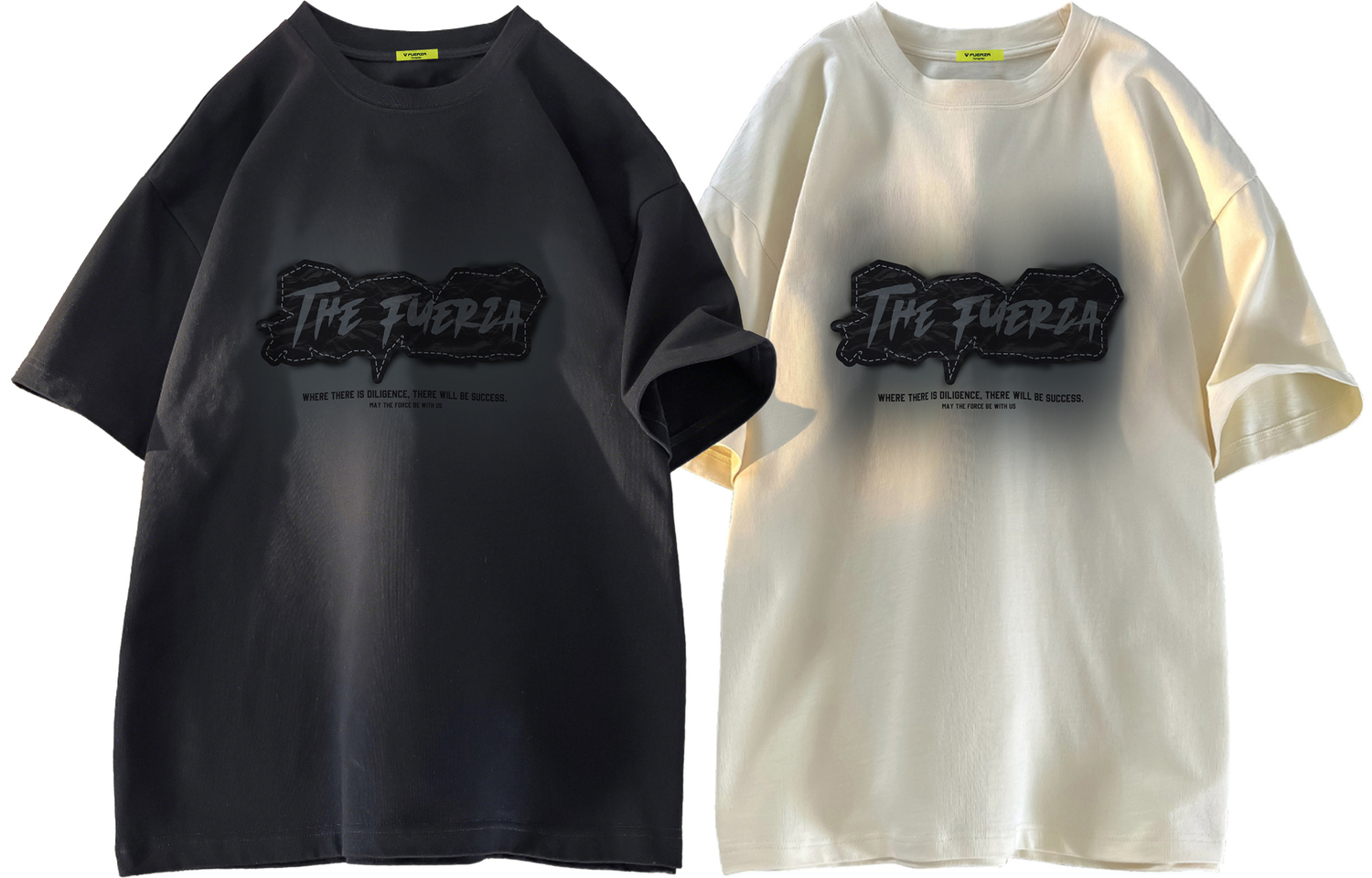 Футболка унисекс FUERZA, 2 шт (чёрный и абрикосовый) 
Футболка унисекс FUERZA, 2 шт (чёрный и абрикосовый)