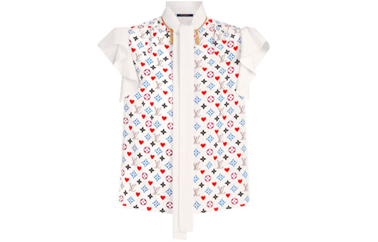 Блузка женская Louis Vuitton, белый / красный
Блузка женская Louis Vuitton, белый / красный