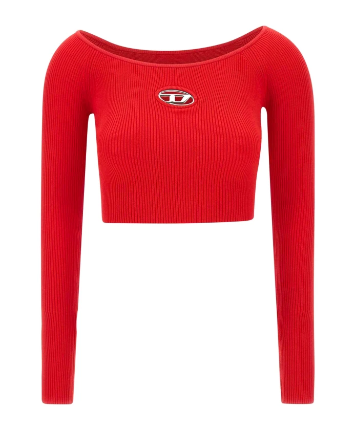 Красный свитер с вырезом-лодочкой Diesel, красный
Красный свитер с вырезом-лодочкой Diesel, красный