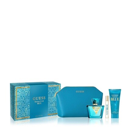 Guess Seductive Blue Women Eau De Toilette - Perfume Spray 2.5 Fl. Oz. Travel Spray 0.5 Fl. Oz., Body Lotion 3.4 Fl. Oz., & Pouch
Guess Seductive Blue Women Eau De Toilette - Perfume Spray 2.5 Fl. Oz. Travel Spray 0.5 Fl. Oz., Body Lotion 3.4 Fl. Oz., & Pouch