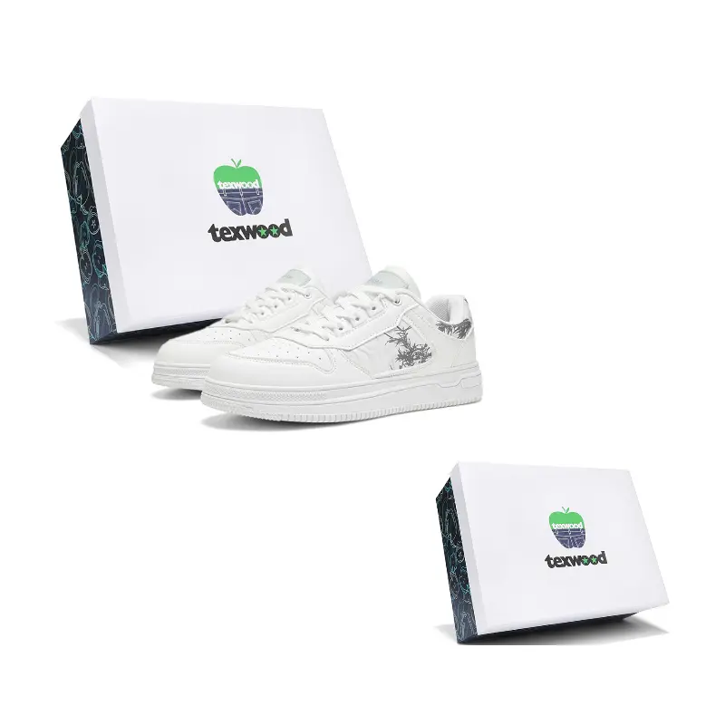 TEXWOOD Китайские сине-белые фарфоровые скейтерские кроссовки мужские низкие износостойкие легкие бело-серые, цвет White Gray Box
TEXWOOD Китайские сине-белые фарфоровые скейтерские кроссовки мужские низкие износостойкие легкие бело-серые, цвет White Gray Box