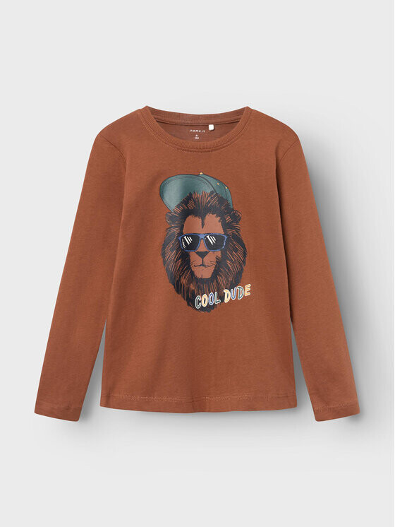 Блуза стандартного кроя Name It, коричневый
Блуза стандартного кроя Name It, коричневый