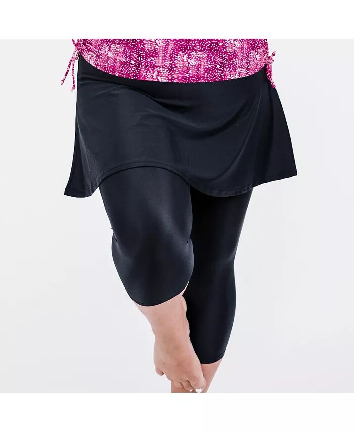 Женская расклешенная юбка-шорты для плавания больших размеров с леггинсами-капри Calypsa, черный
Женская расклешенная юбка-шорты для плавания больших размеров с леггинсами-капри Calypsa, черный