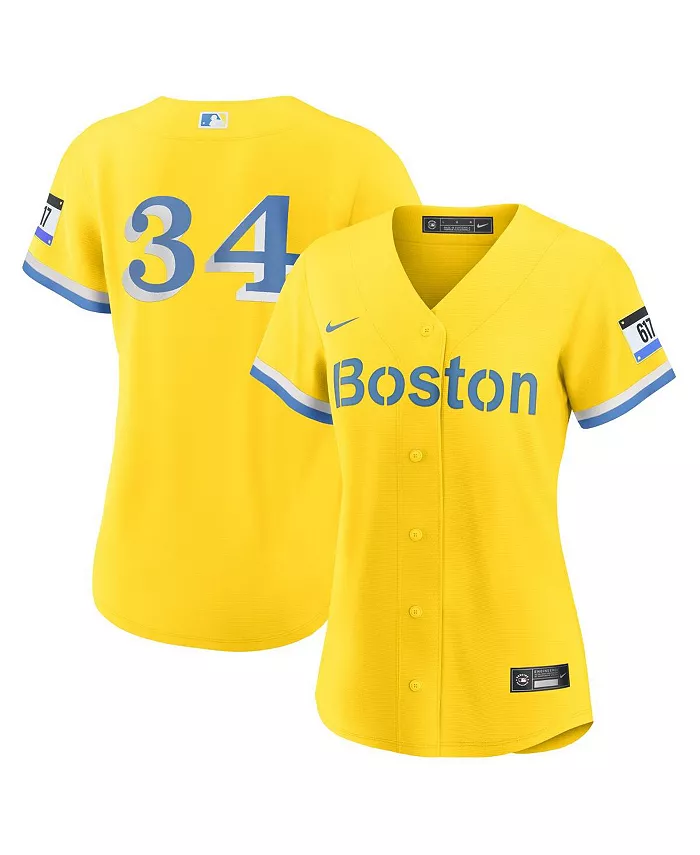 Женская золотая футболка Дэвида Ортиса Boston Red Sox City Connect Replica Nike
Женская золотая футболка Дэвида Ортиса Boston Red Sox City Connect Replica Nike
