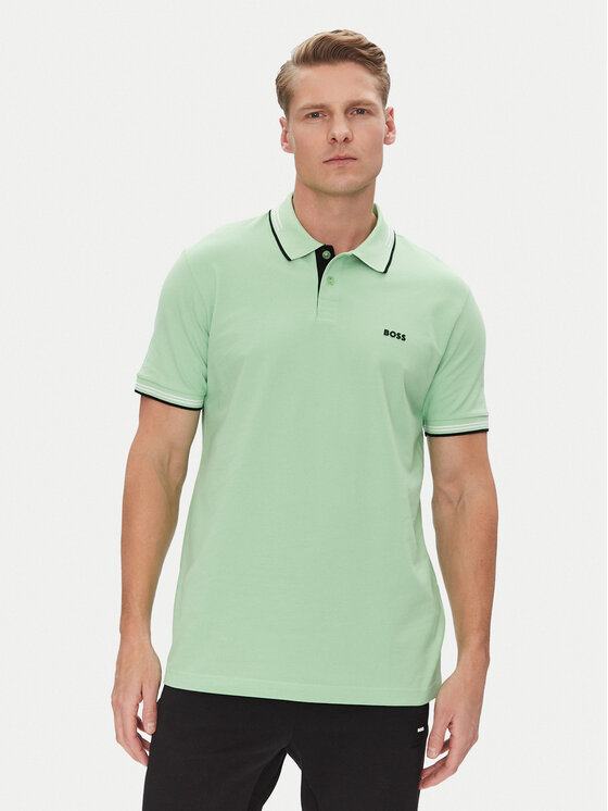 Рубашка поло облегающего кроя Paul 50506193 Boss, зеленый
Рубашка поло облегающего кроя Paul 50506193 Boss, зеленый