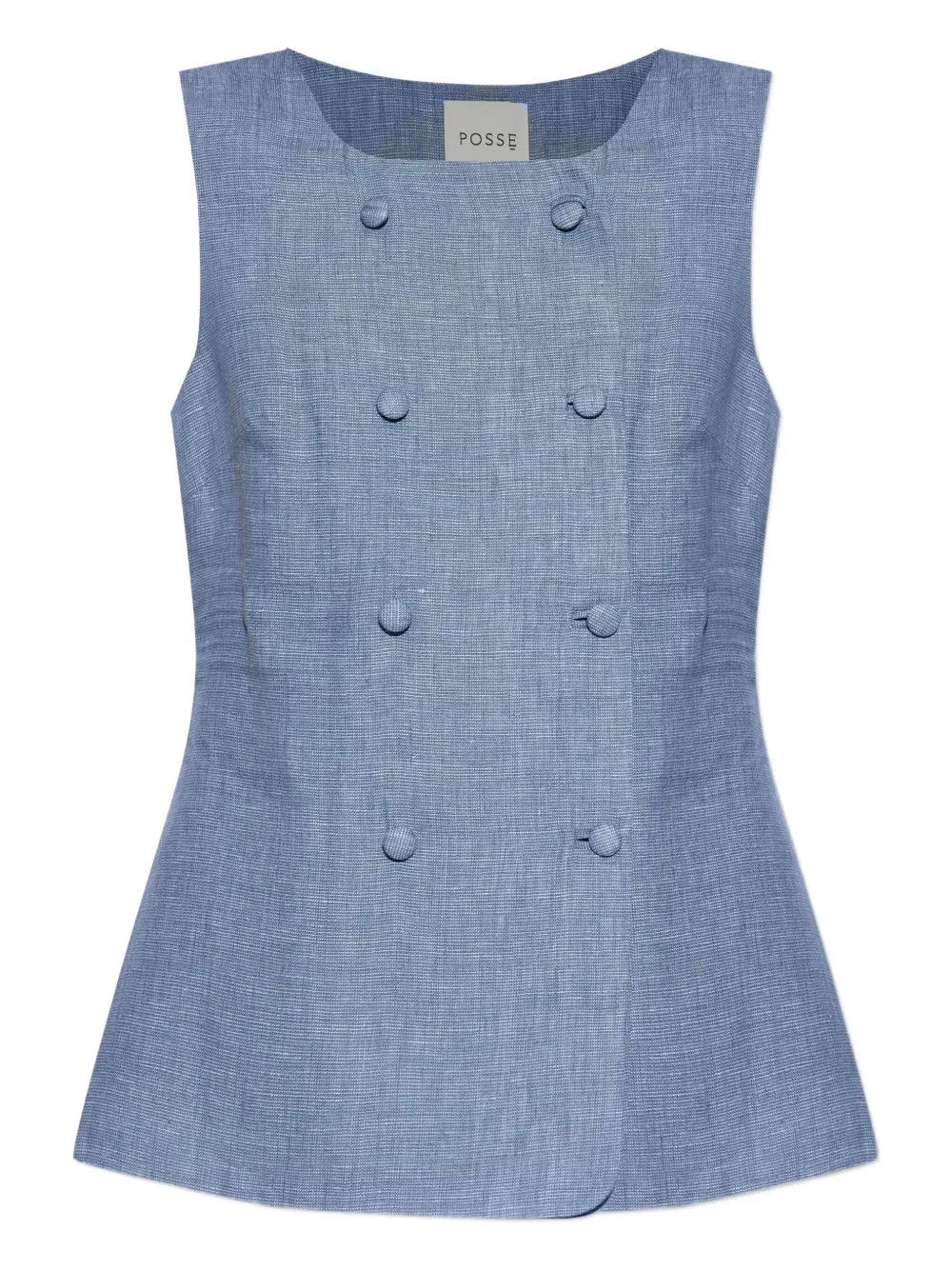 Двубортный жилет Posse, синий
Двубортный жилет Posse, синий