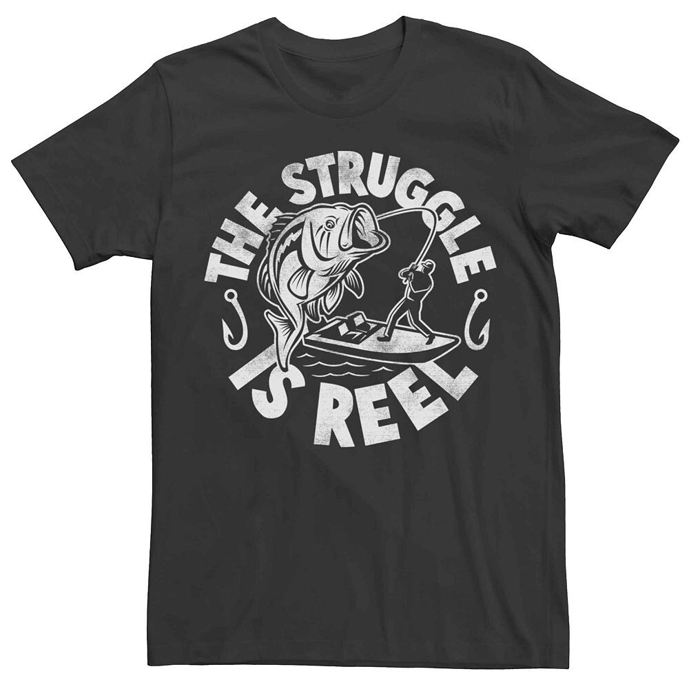 Мужская футболка с рисунком The Struggle Is Reel Fishing Humor Licensed Character, черный
Мужская футболка с рисунком The Struggle Is Reel Fishing Humor Licensed Character, черный