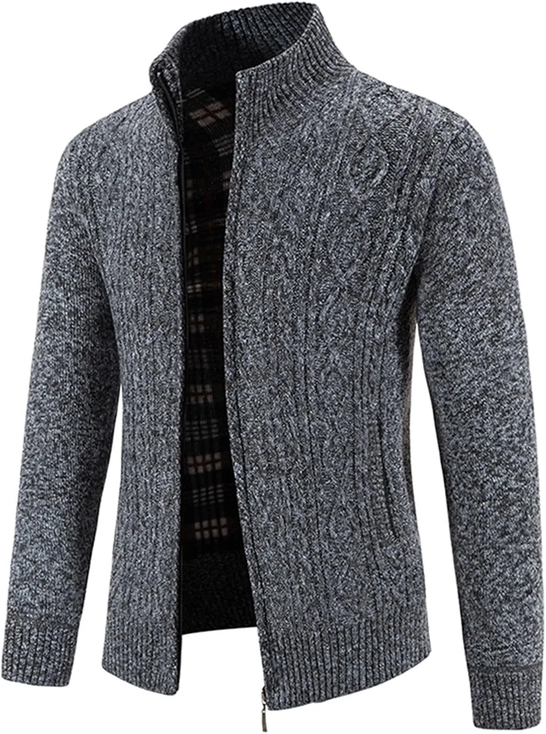 Кардиган мужской NATHGAM Slim Fit с воротником-стойкой, кабельной вязкой и карманами
Кардиган мужской NATHGAM Slim Fit с воротником-стойкой, кабельной вязкой и карманами