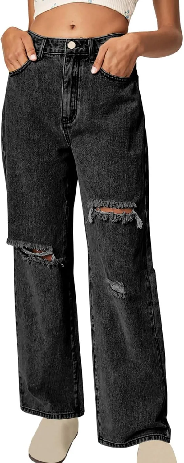 Женские джинсы Wide Leg с потертостями и карманом
Женские джинсы Wide Leg с потертостями и карманом