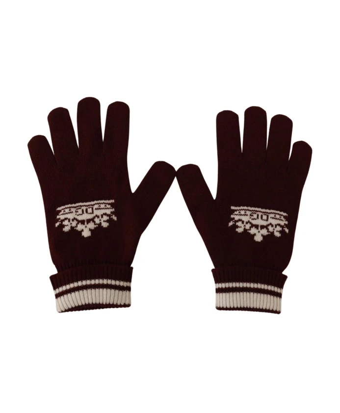 Вязаные перчатки с узором для зимы Dolce & Gabbana, красный
Вязаные перчатки с узором для зимы Dolce & Gabbana, красный