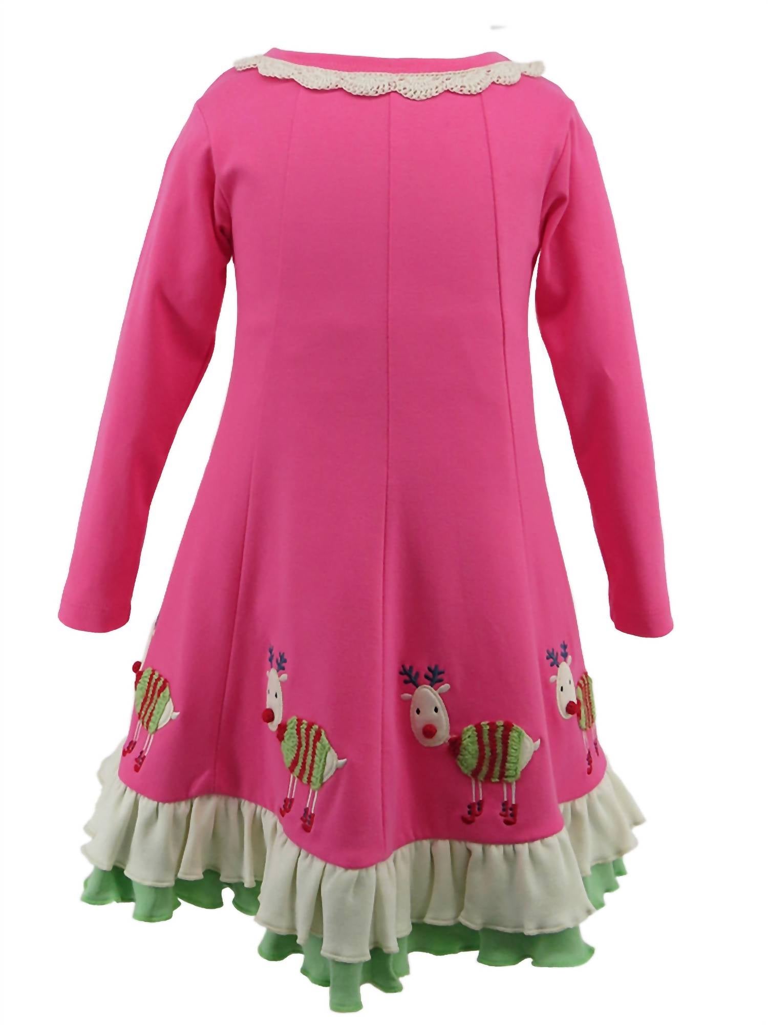 Детское рождественское платье с длинными рукавами в розовом цвете "Rudolph Red Nose" Lemon Loves Lime
Детское рождественское платье с длинными рукавами в розовом цвете "Rudolph Red Nose" Lemon Loves Lime