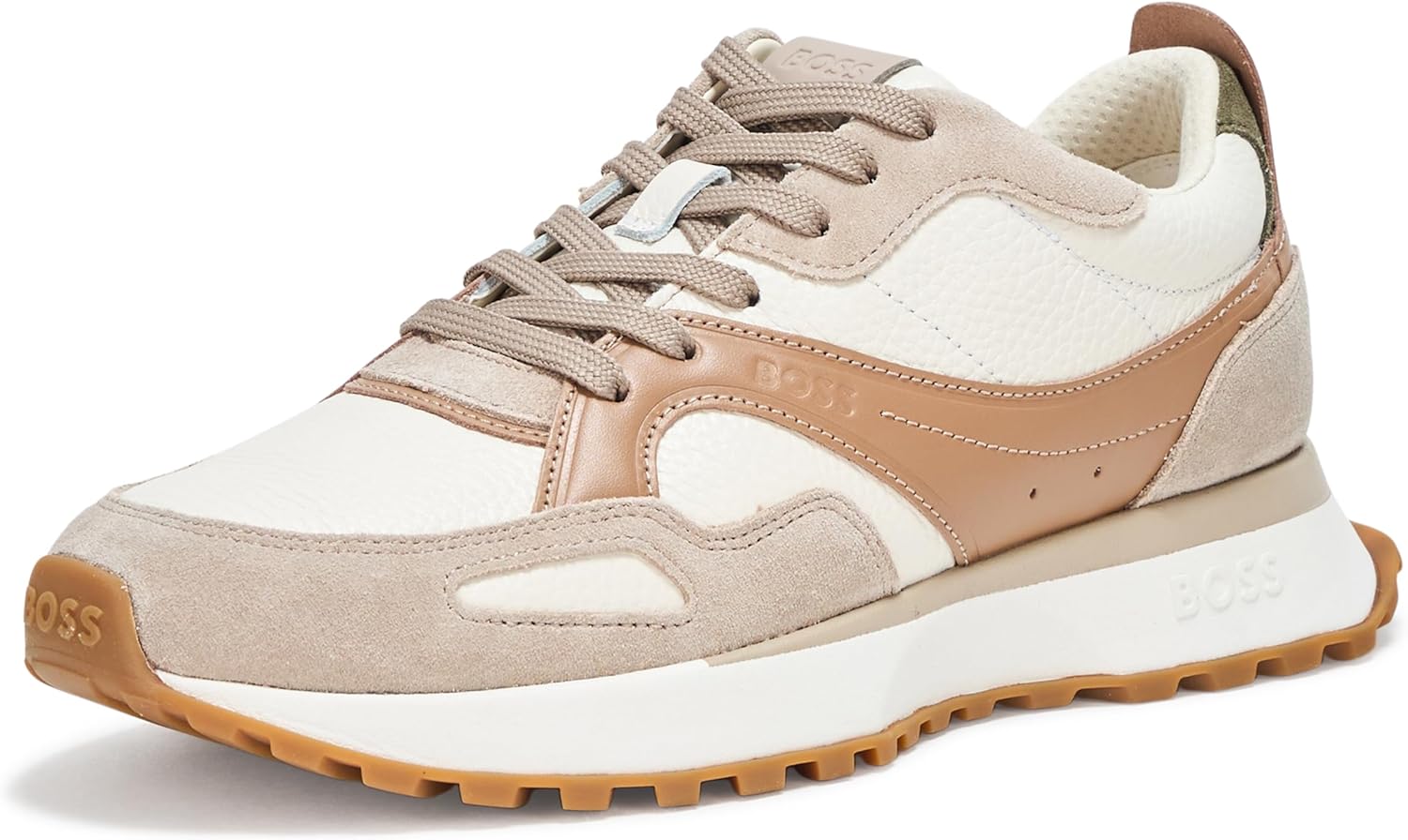 BOSS мужские кроссовки на шнуровке с деталями из замши, Tan/Cognac
BOSS мужские кроссовки на шнуровке с деталями из замши, Tan/Cognac