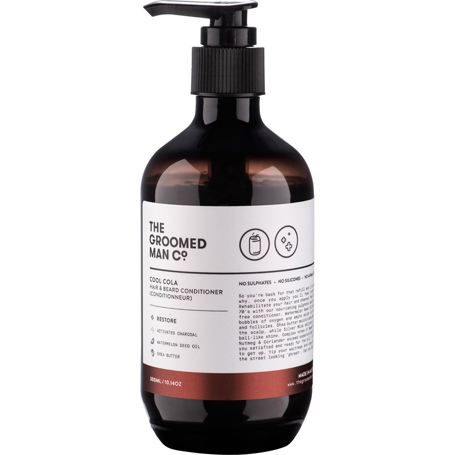 Кондиционер для волос The Groomed Man Co. Cool Cola Hair & Beard Conditioner, 300 ml
Кондиционер для волос The Groomed Man Co. Cool Cola Hair & Beard Conditioner, 300 ml