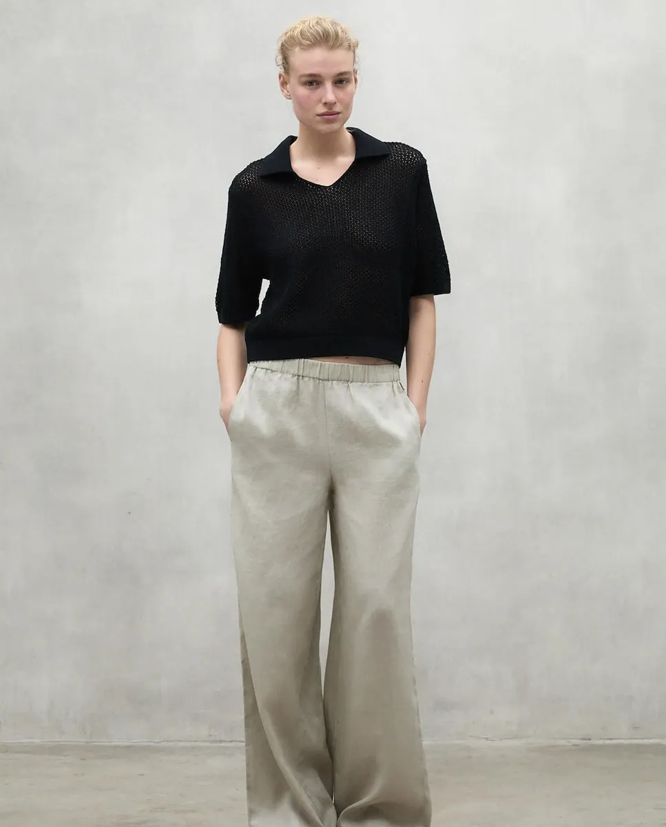 Женский свитер свободного кроя с воротником-поло Ecoalf, черный
Женский свитер свободного кроя с воротником-поло Ecoalf, черный