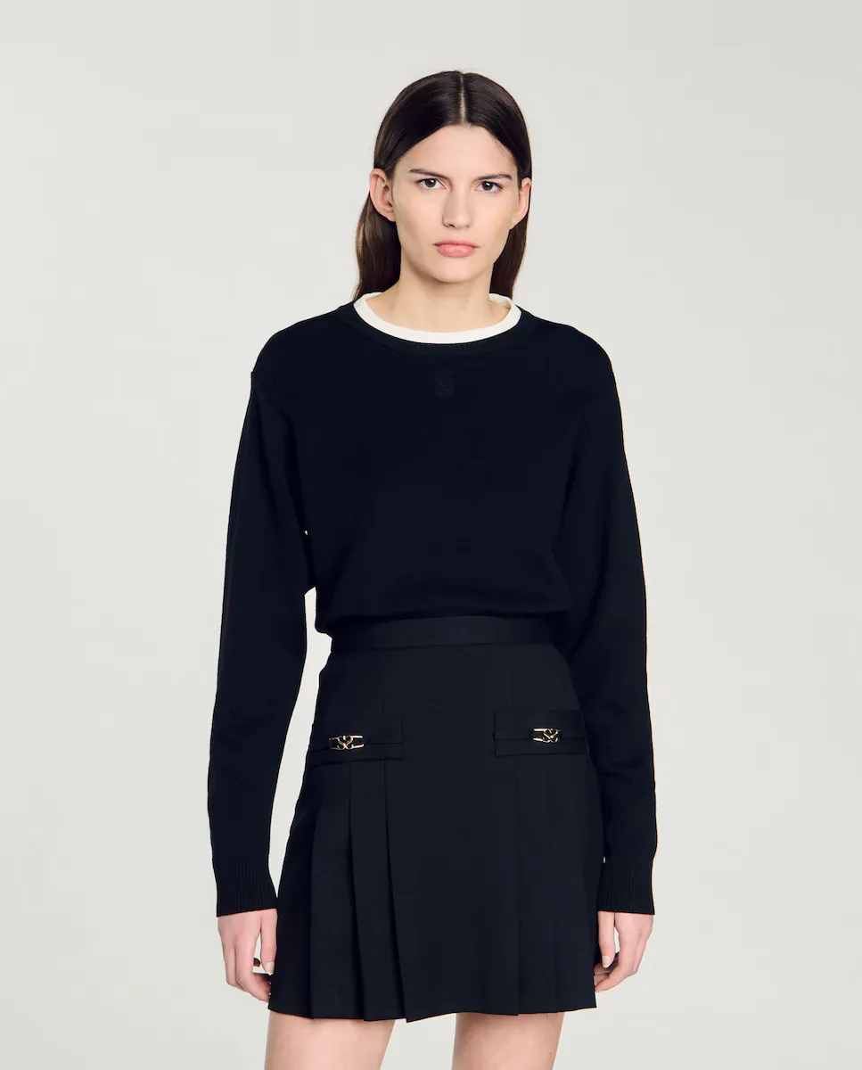 Женский свитер из смесовой шерсти Sandro, черный
Женский свитер из смесовой шерсти Sandro, черный