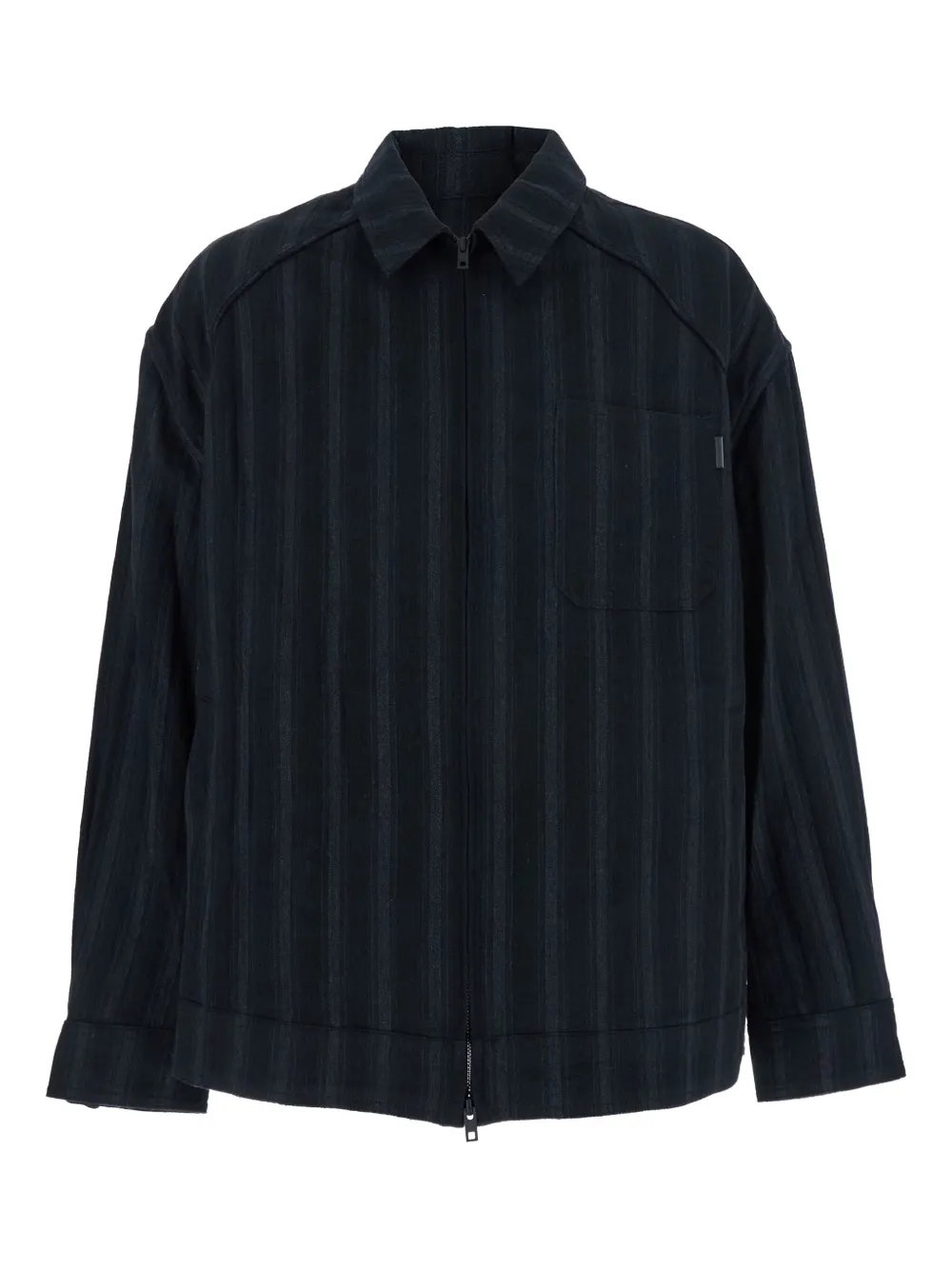 Полосатая рубашка на молнии Juun.J, черный
Полосатая рубашка на молнии Juun.J, черный