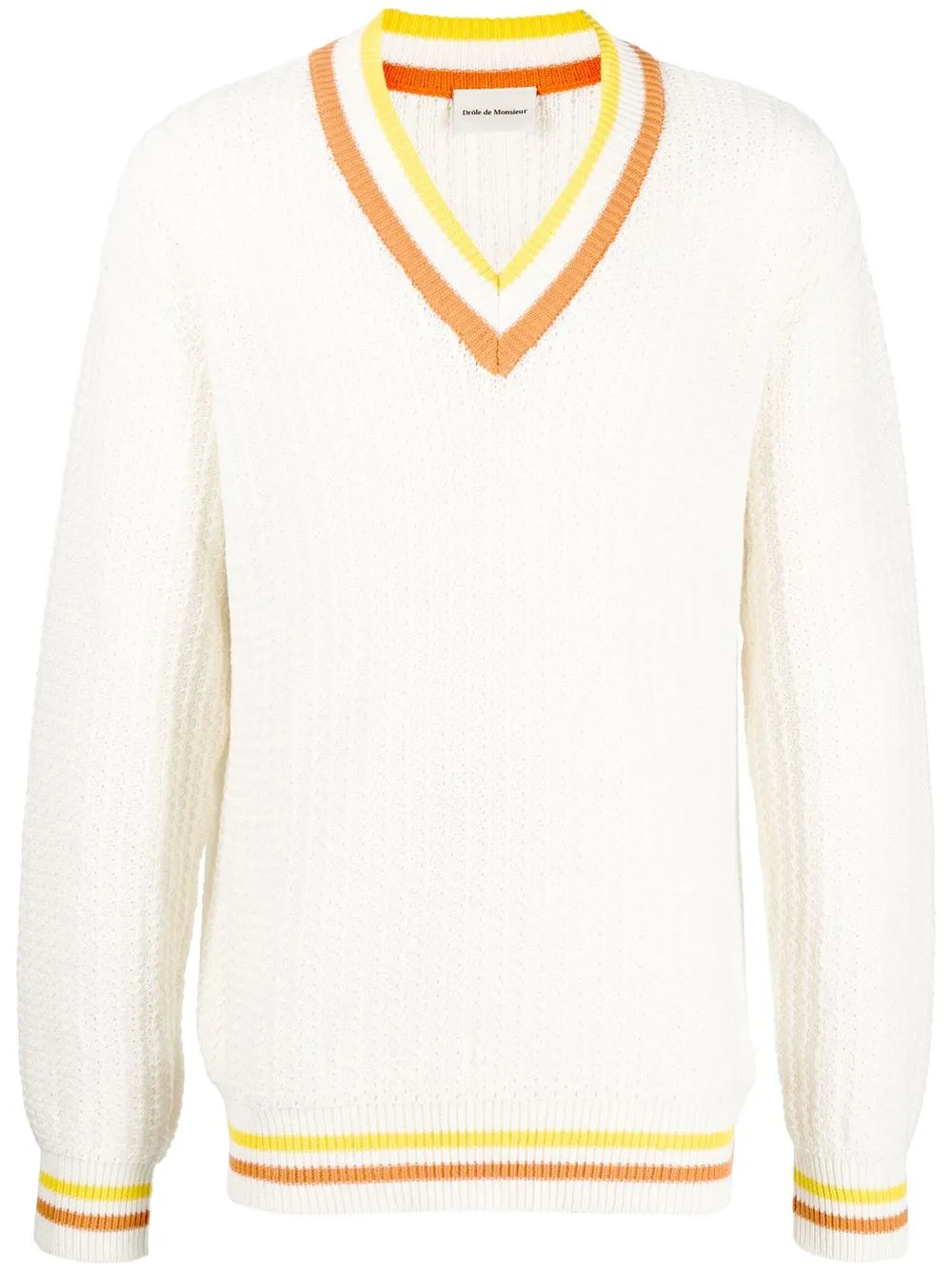 Джемпер с V-образным вырезом Drôle De Monsieur, нейтральный
Джемпер с V-образным вырезом Drôle De Monsieur, нейтральный