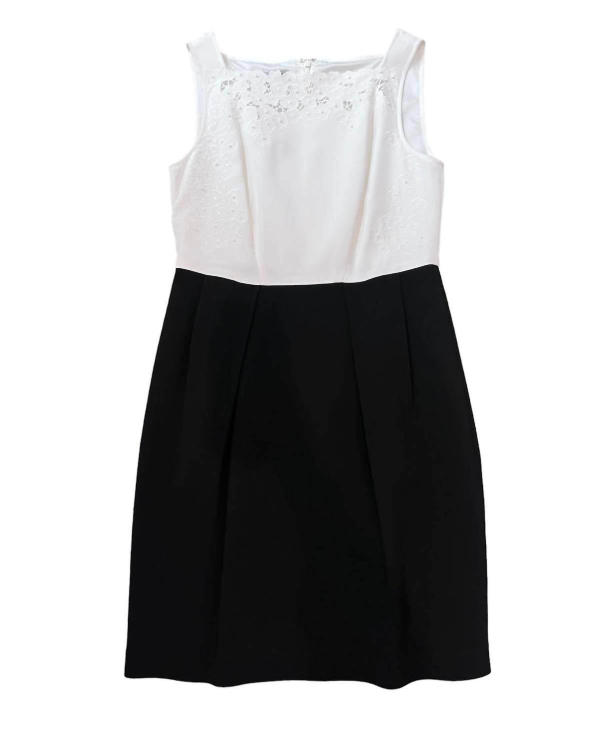 Женское платье миди без рукавов в черном и белом цвете Kay Unger
Женское платье миди без рукавов в черном и белом цвете Kay Unger