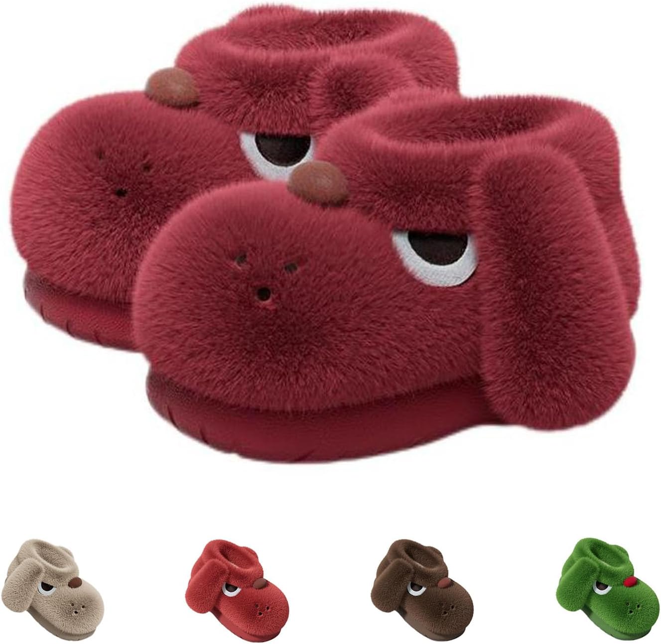 Милые 3D тапочки с собакой для женщин и мужчин - пушистые тапочки в виде мультяшных животных Generic, красный
Милые 3D тапочки с собакой для женщин и мужчин - пушистые тапочки в виде мультяшных животных Generic, красный