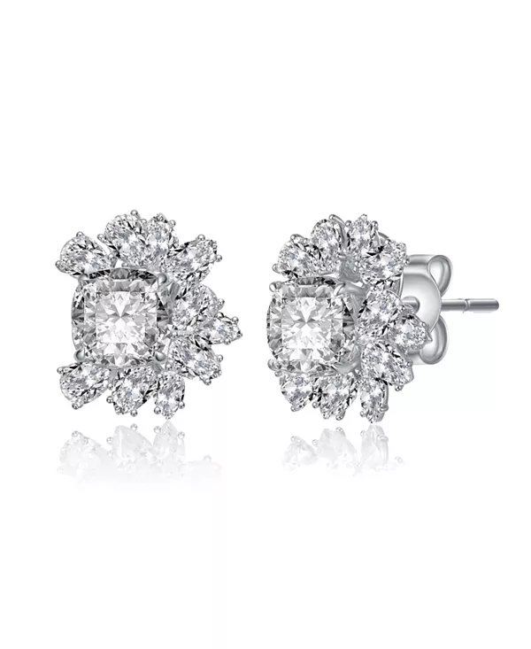 Серьги-Гвоздики с цветочным узором из стерлингового серебра 14 карат, покрытые золотом с кубическим цирконием Genevive, silver
Серьги-Гвоздики с цветочным узором из стерлингового серебра 14 карат, покрытые золотом с кубическим цирконием Genevive, silver